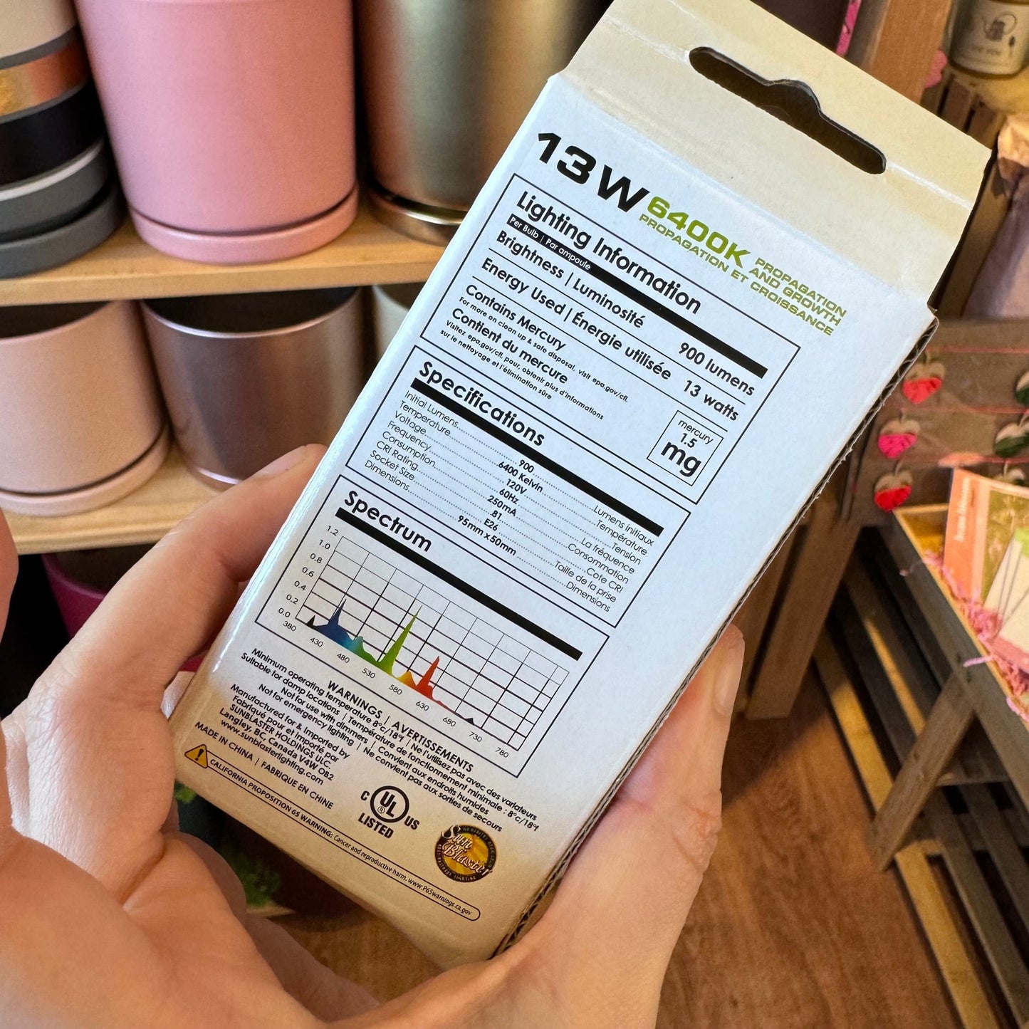 13 Watt Grow Bulb - The Plant Lady SF