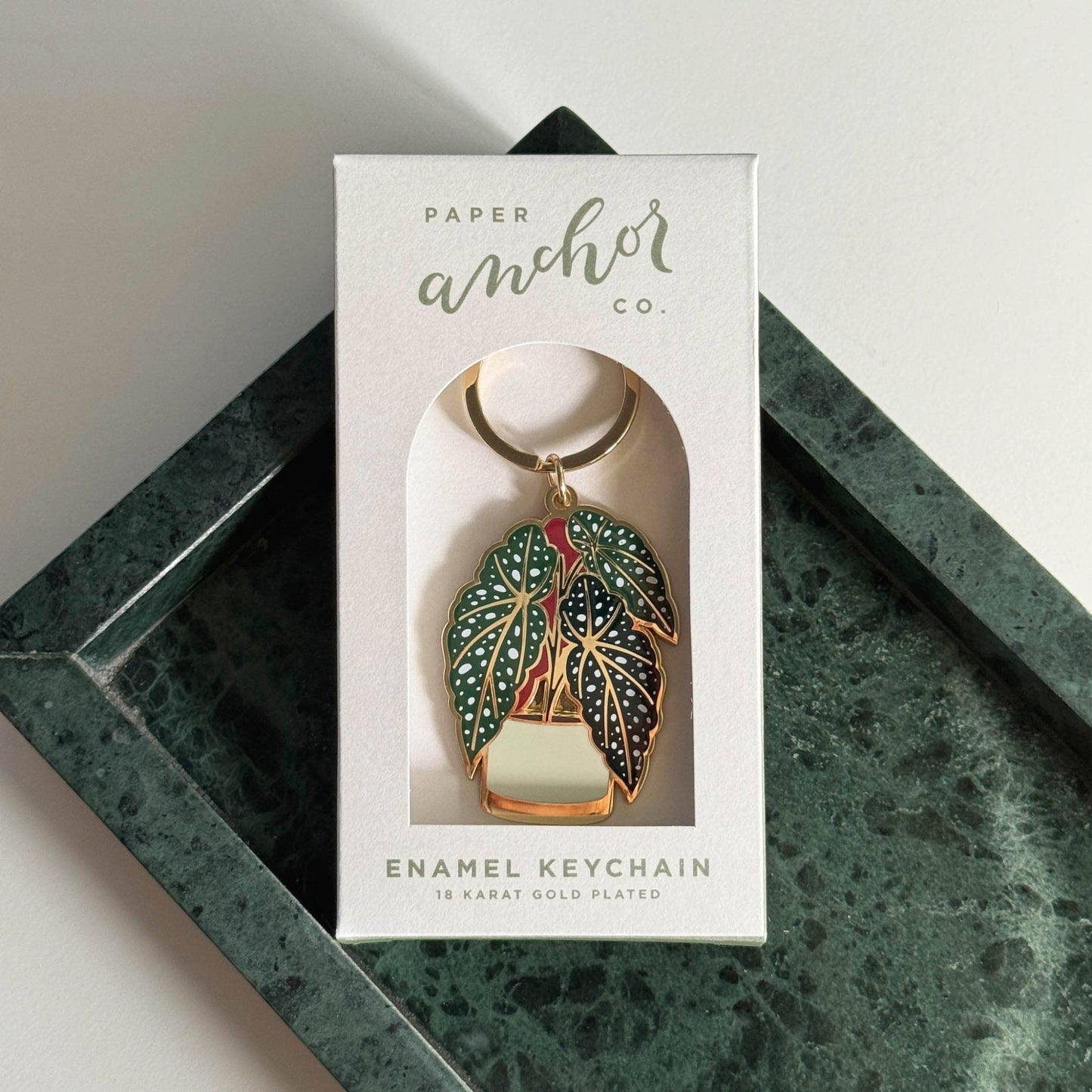 Begonia Plant Keychain | Plant + Garden Gift - The Plant Lady SF