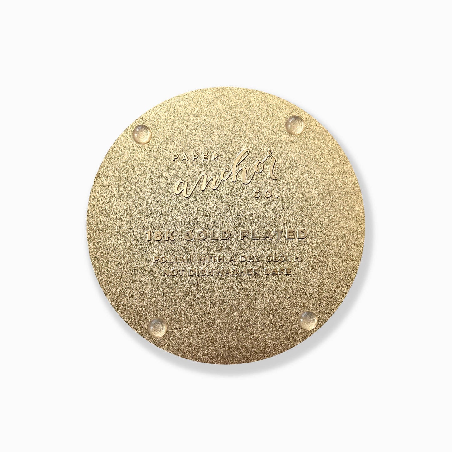 Tropical Floral Gold Drink Coasters