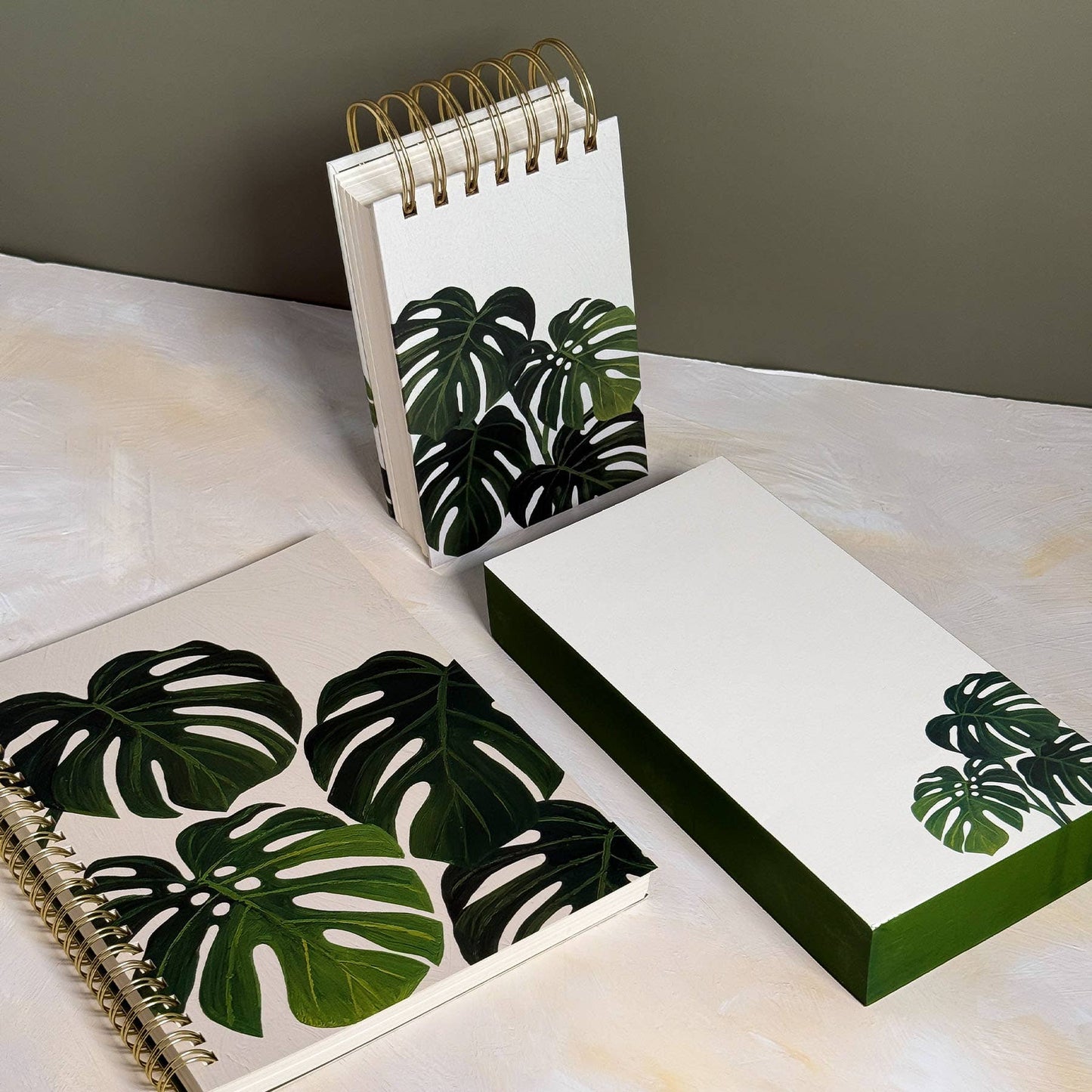 Monstera Chunky Spiral Notepad | Summer Gift + Garden Gift - The Plant Lady SF
