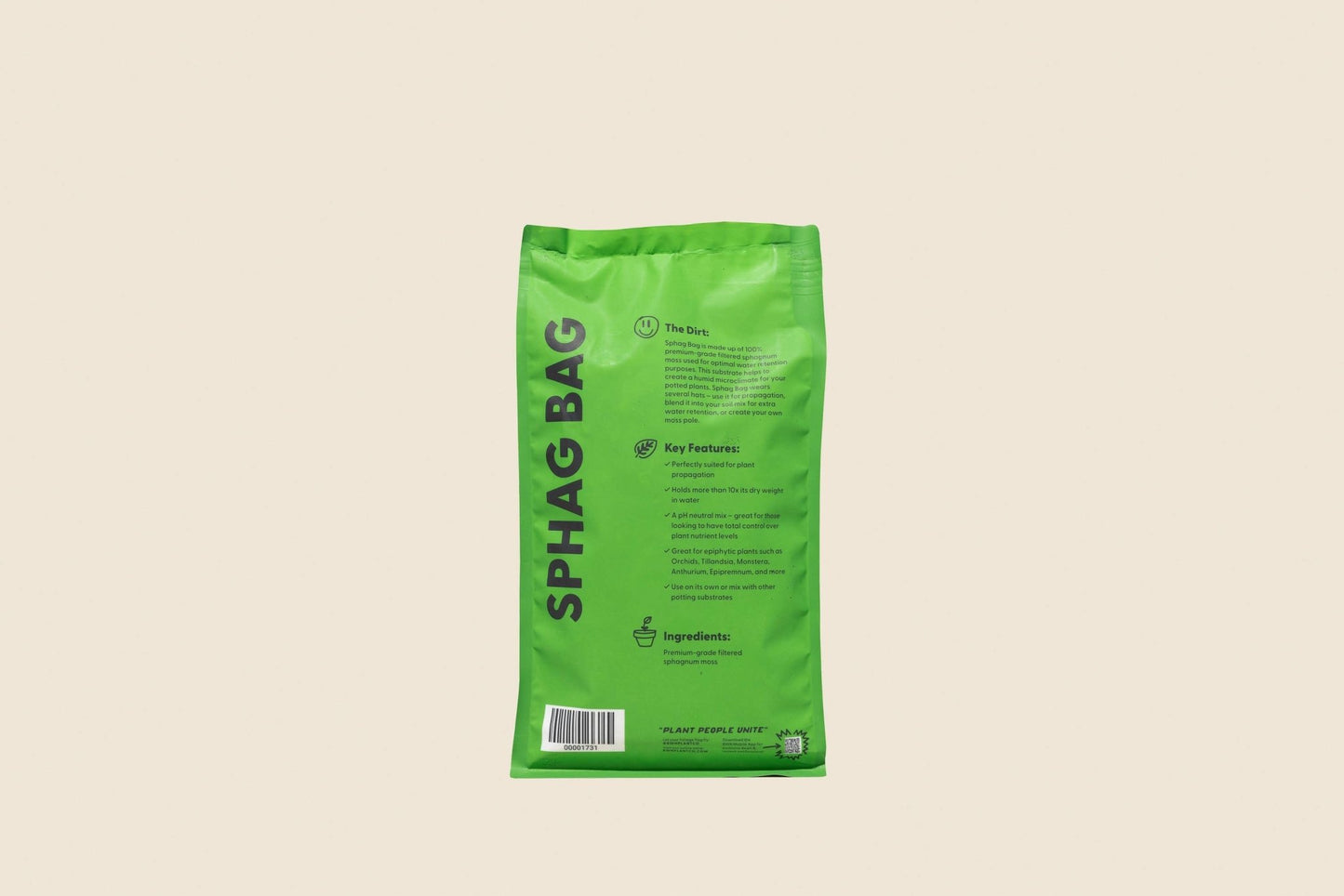 Sphag Bag - 1 Gallon - The Plant Lady SF