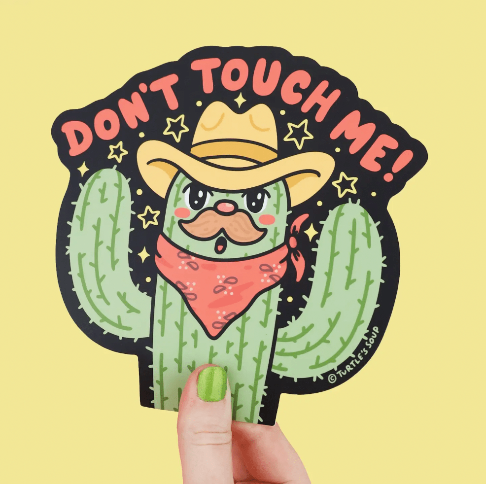 Don't Touch Me - Car Window Vinyl Sticker - The Plant Lady SF