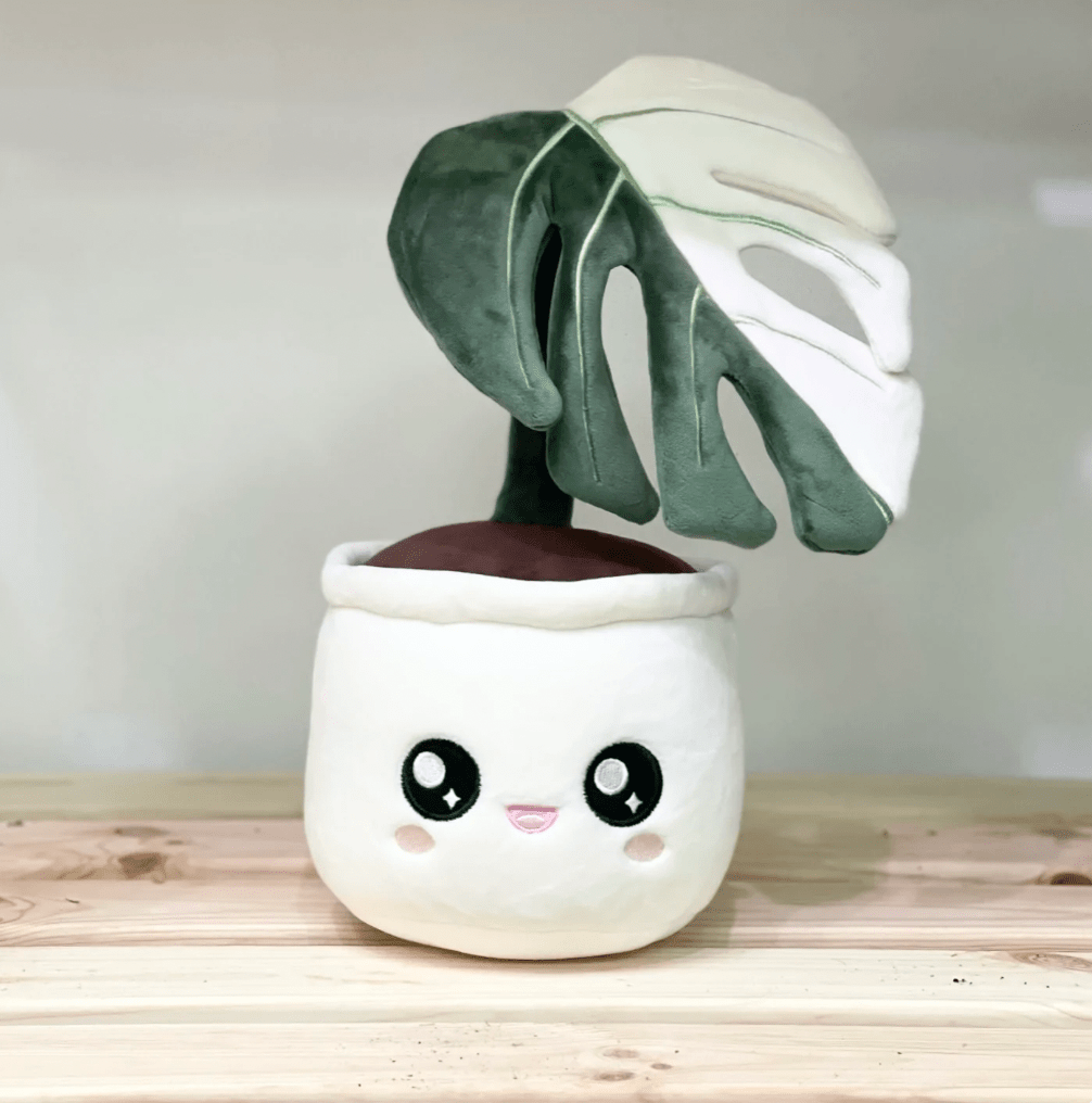 Monstera Albo Plushie by Blushiez