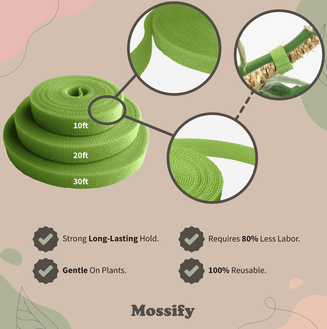 Self Adhesive Plant Tape - The Plant Lady SF