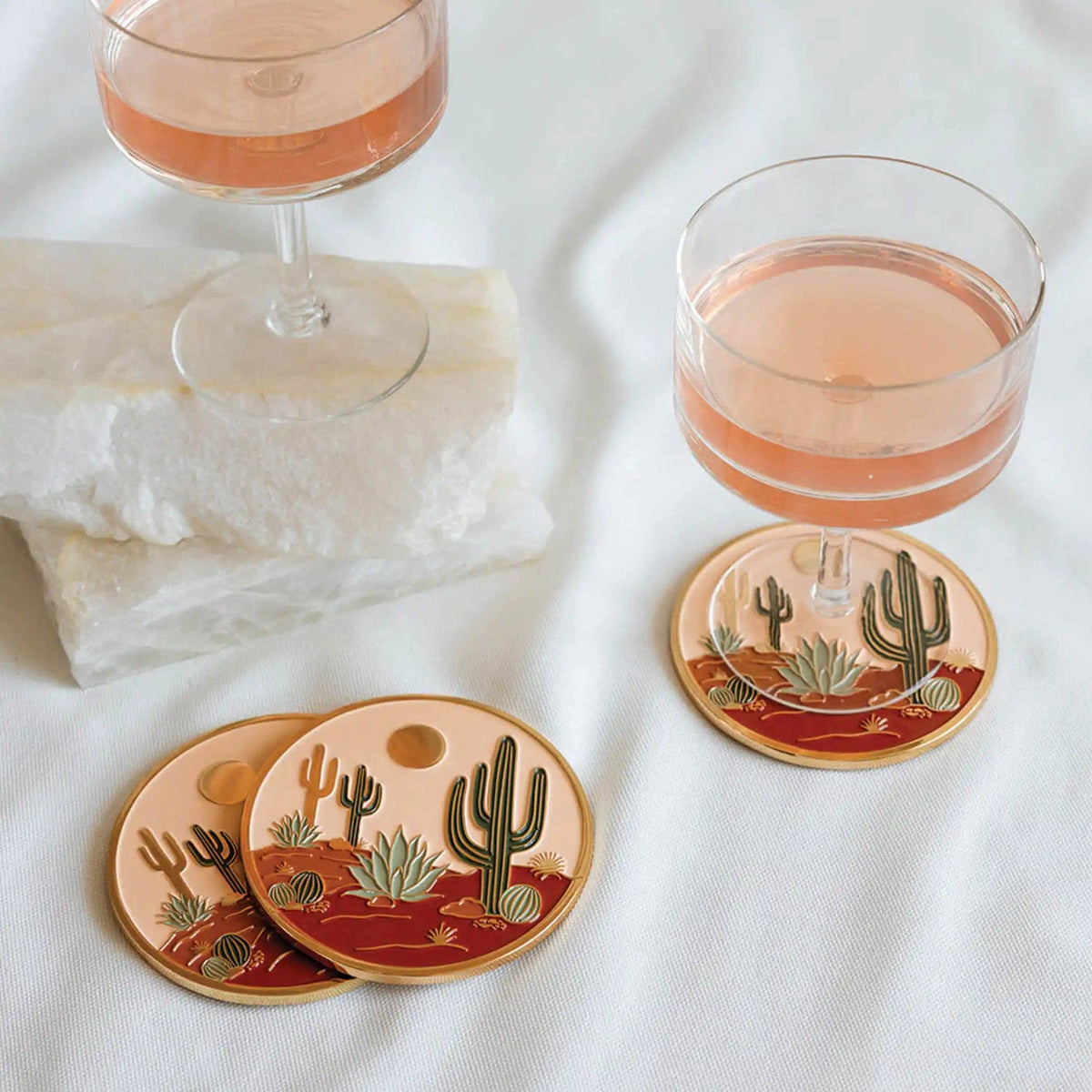 Warm Desert Gold Drink Coasters | Christmas + Hostess Gifts