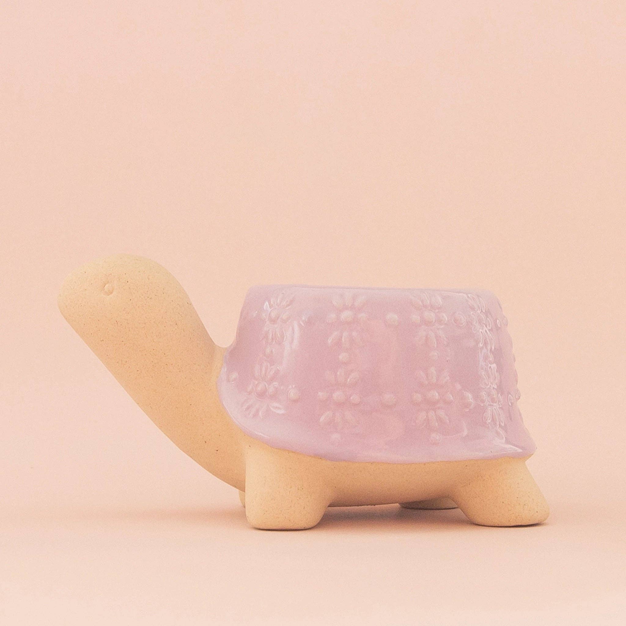 Turtle Planter | Lilac: S