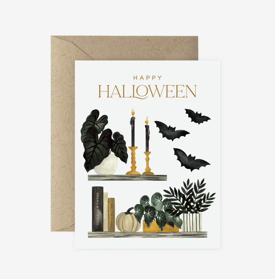Happy Halloween Plant Greeting Card