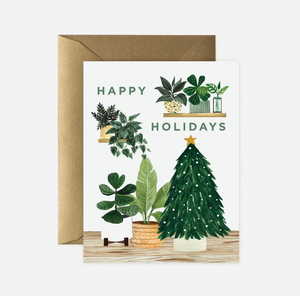 Happy Holidays Plant Card