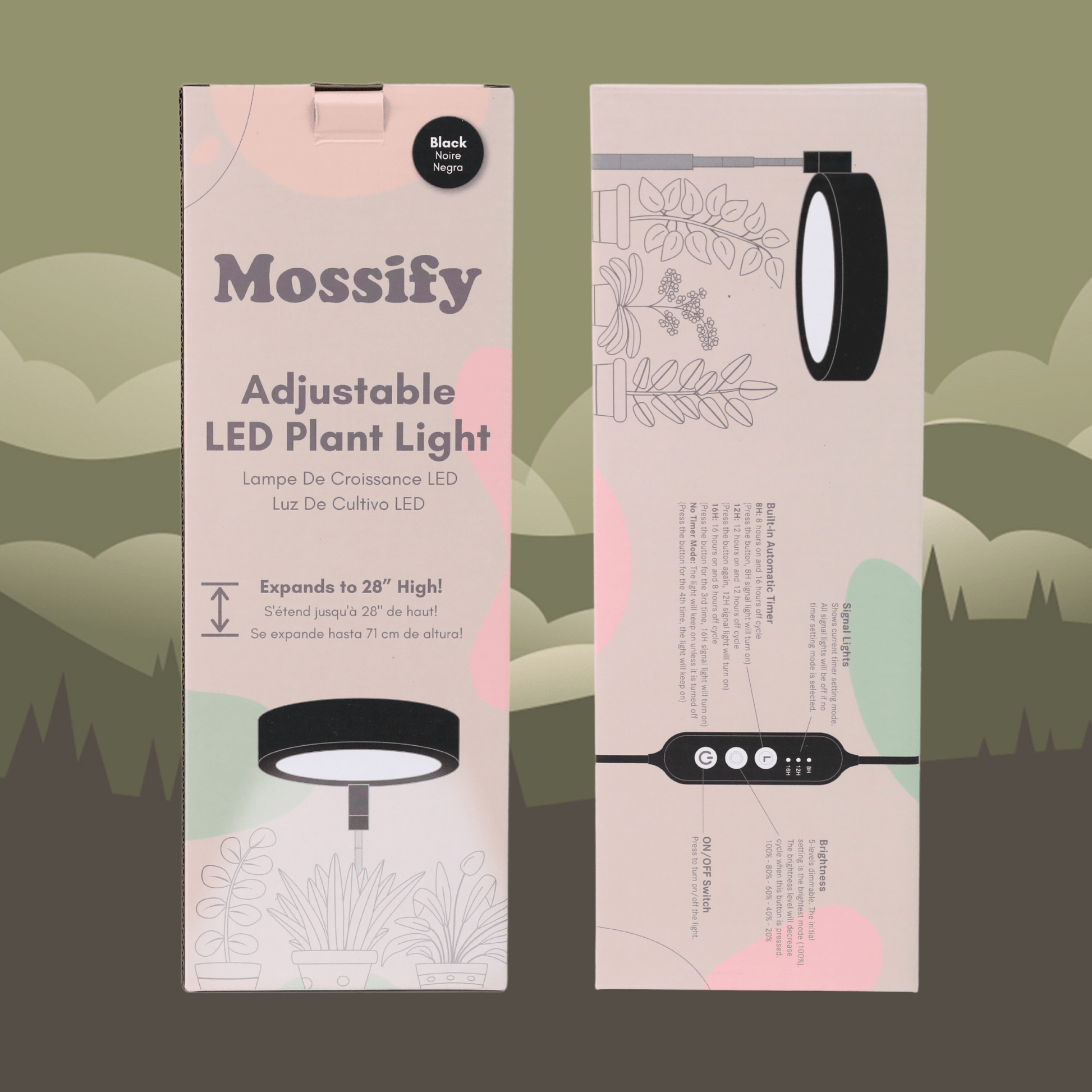 Adjustable LED Grow Light by Mossify - The Plant Lady SF