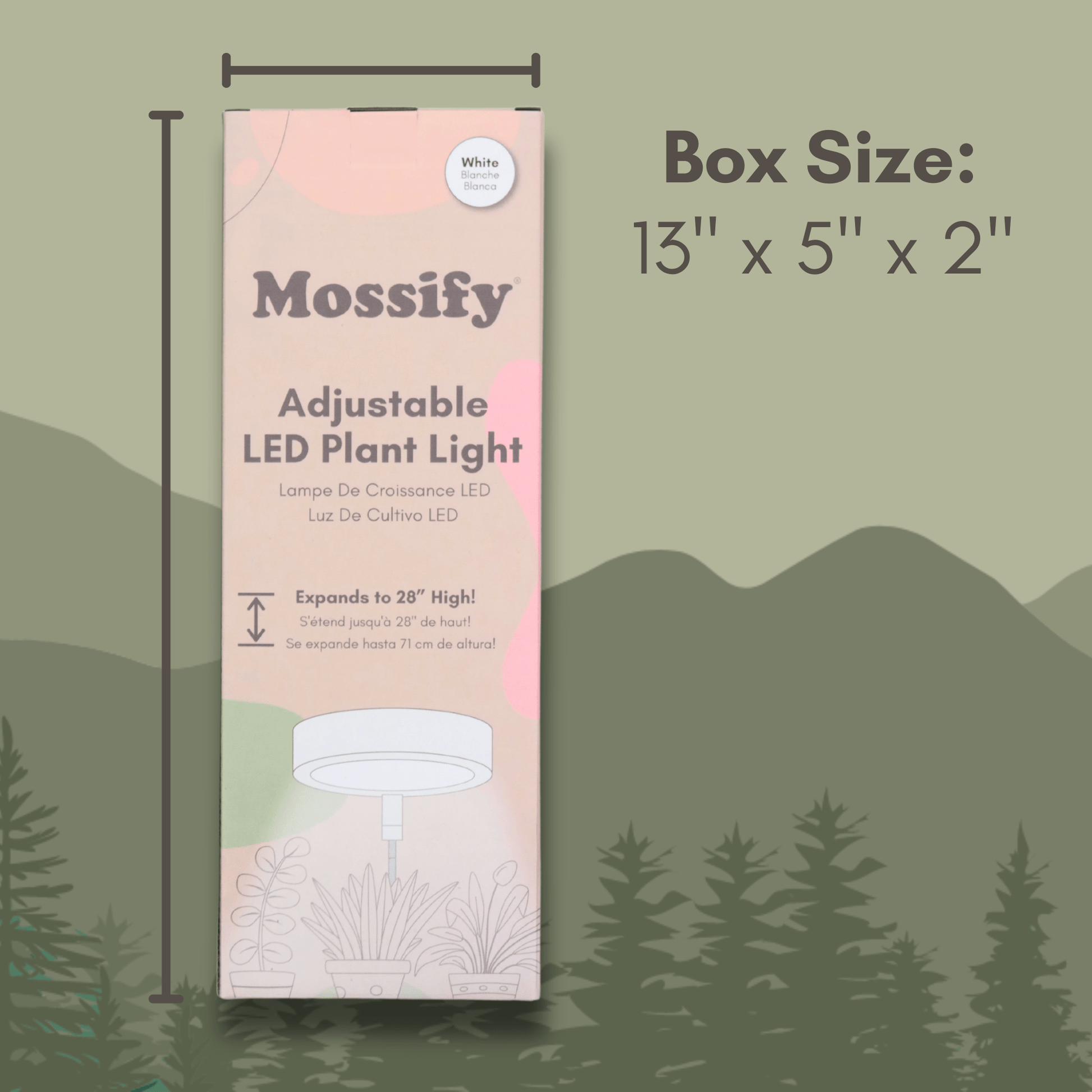 Adjustable LED Grow Light by Mossify - The Plant Lady SF