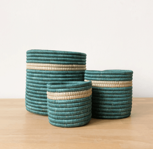 Amsha Kiyombe Blue Baskets - The Plant Lady SF