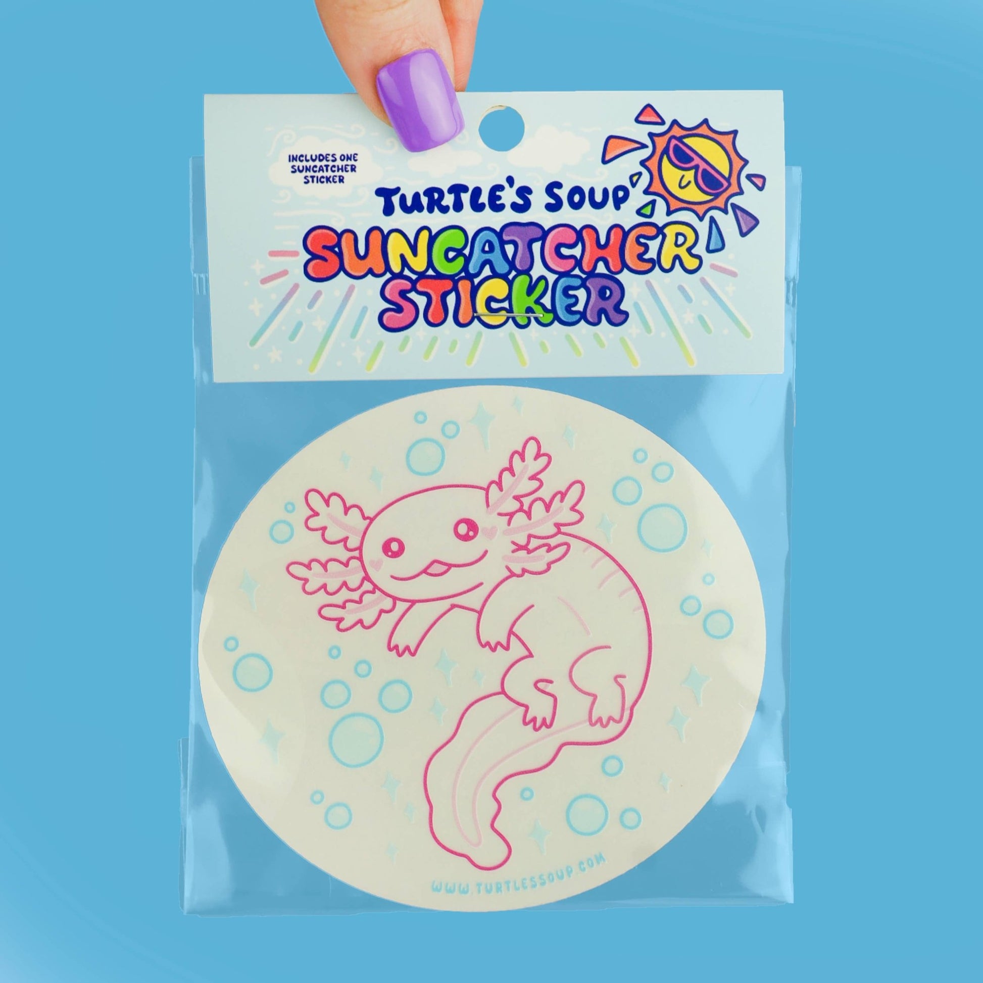 Axolotl Suncatcher - The Plant Lady SF