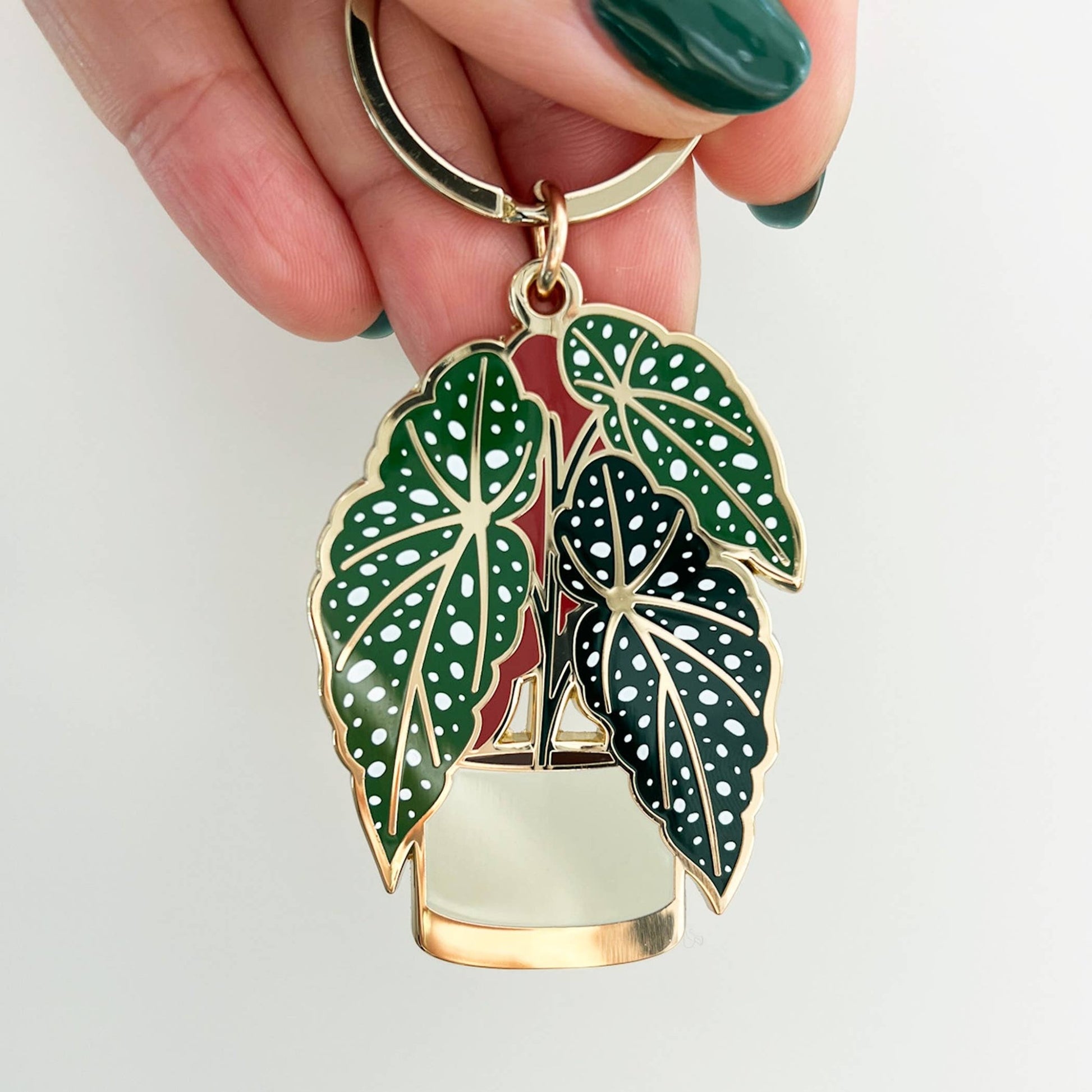 Begonia Plant Keychain | Plant + Garden Gift - The Plant Lady SF
