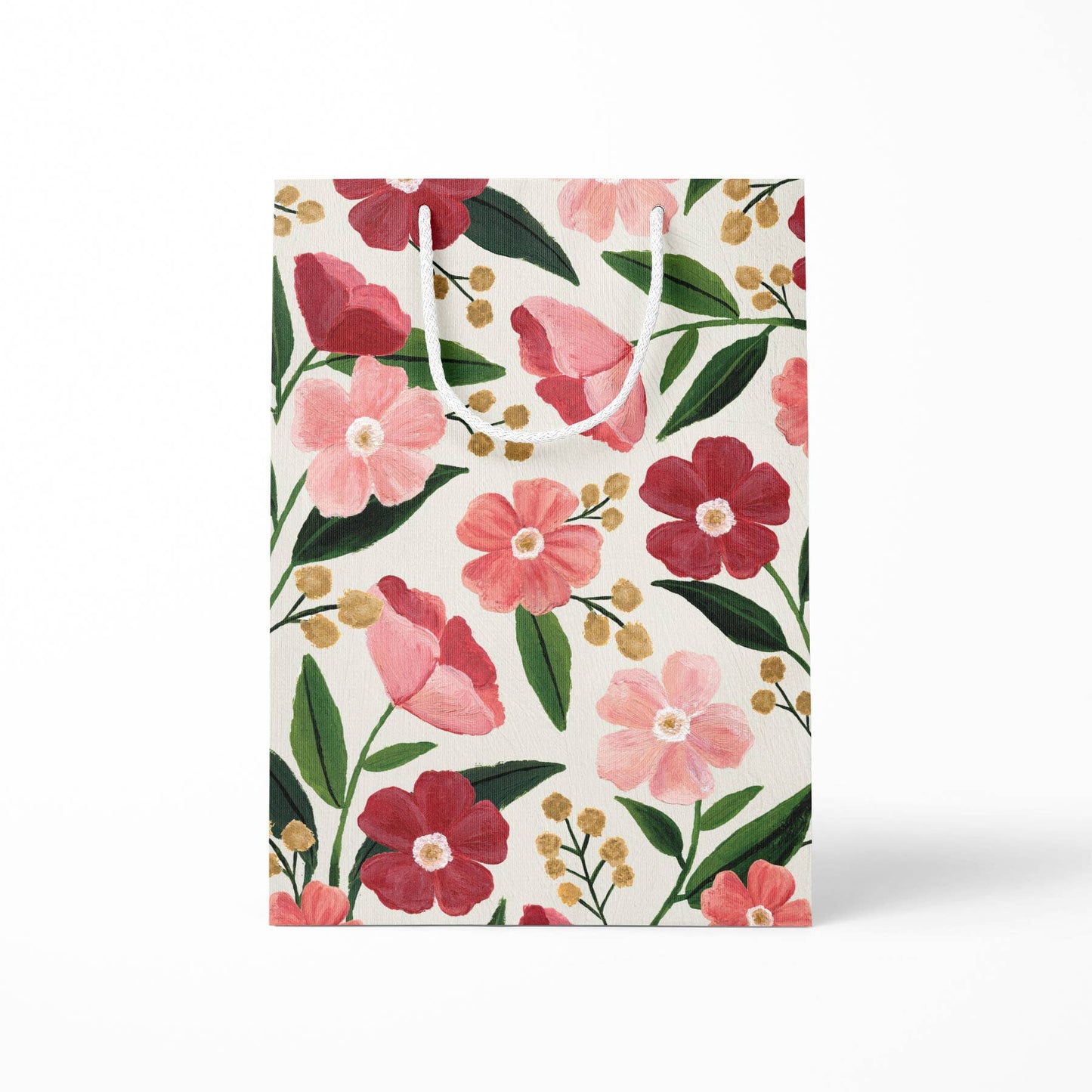 Blush Poppy Floral Gift Bag - The Plant Lady SF