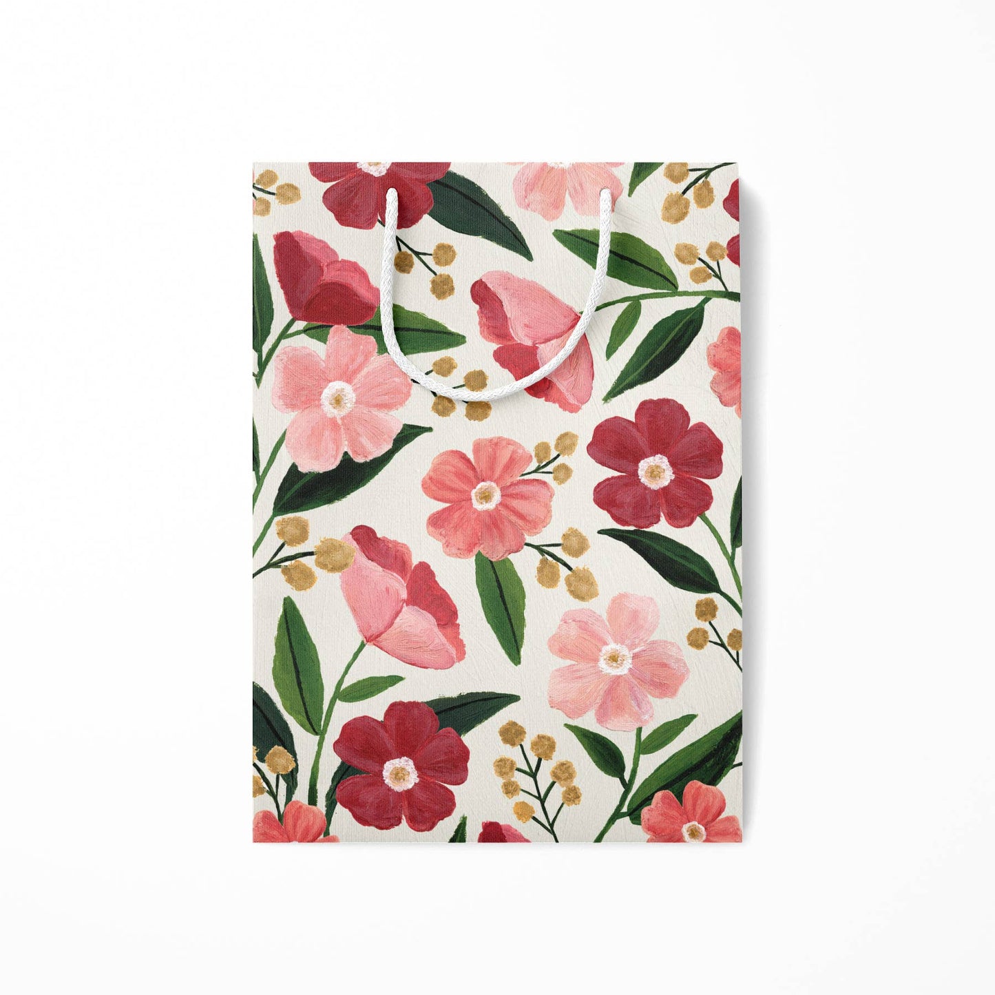 Blush Poppy Floral Gift Bag - The Plant Lady SF
