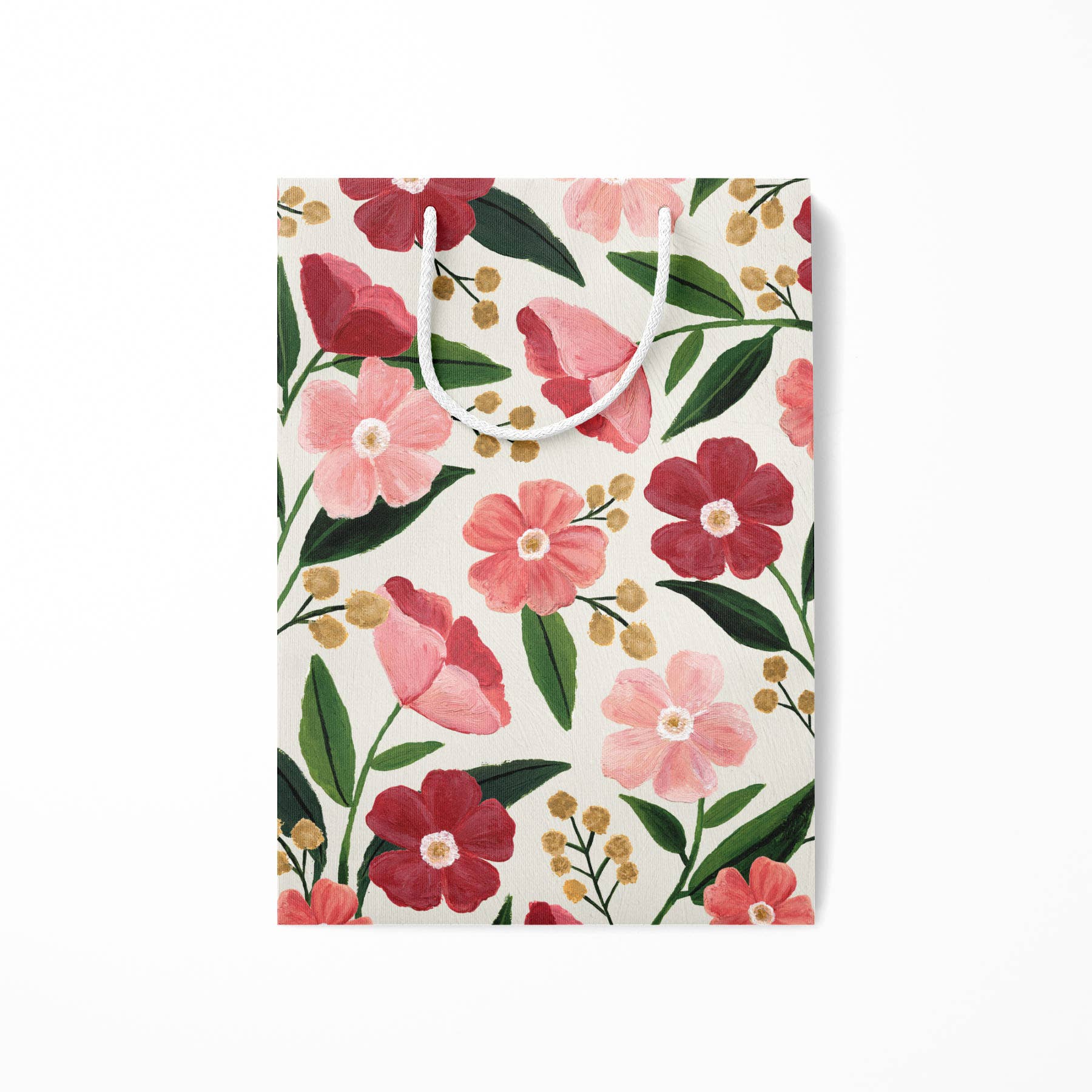Blush Poppy Floral Gift Bag - The Plant Lady SF