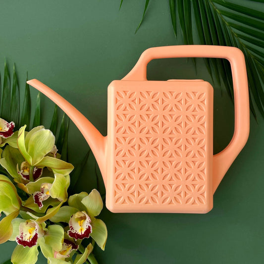 Breeze Block Watering Can | Peach - The Plant Lady SF