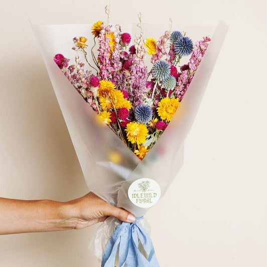 Bright Dried Field Bouquet - The Plant Lady SF