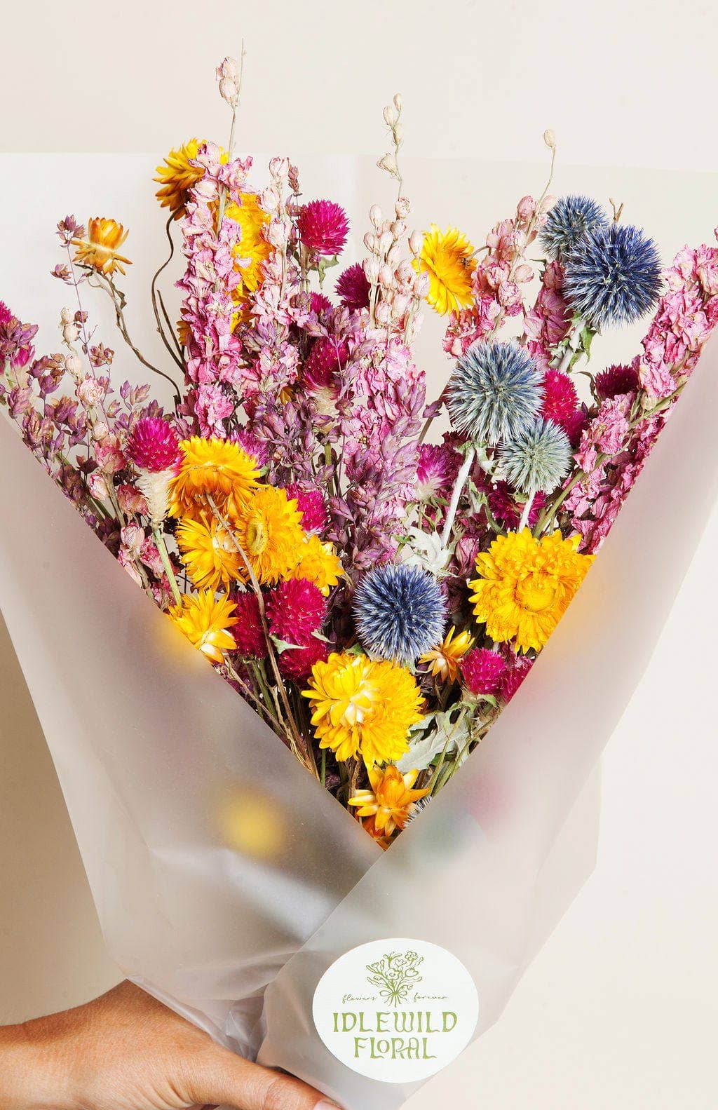 Bright Dried Field Bouquet - The Plant Lady SF