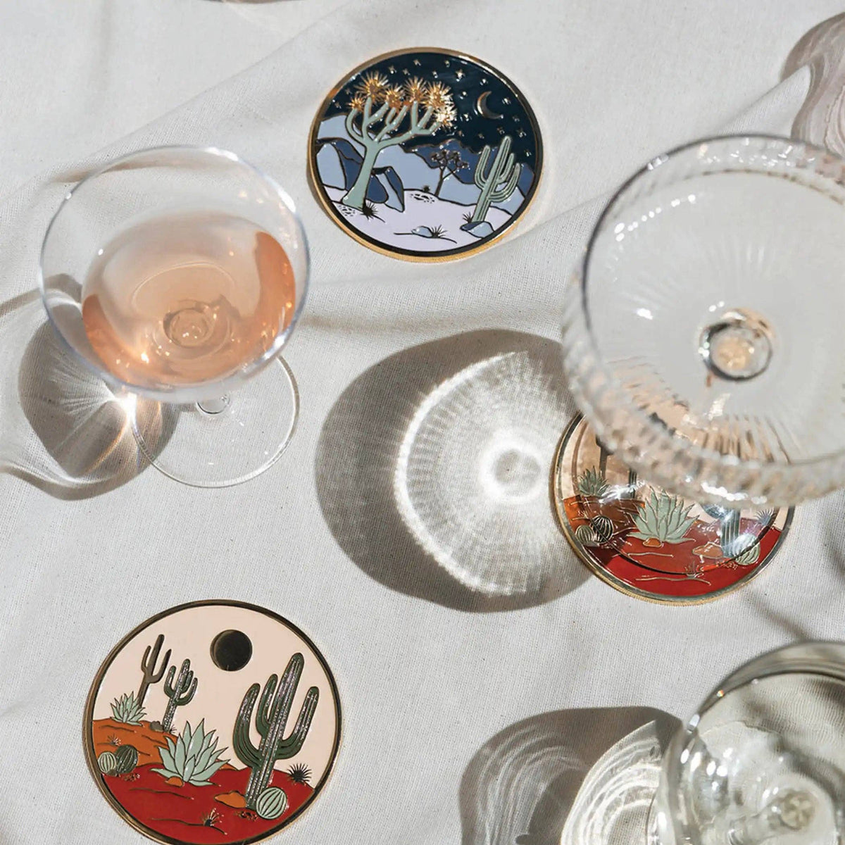 Warm Desert Gold Drink Coasters | Christmas + Hostess Gifts