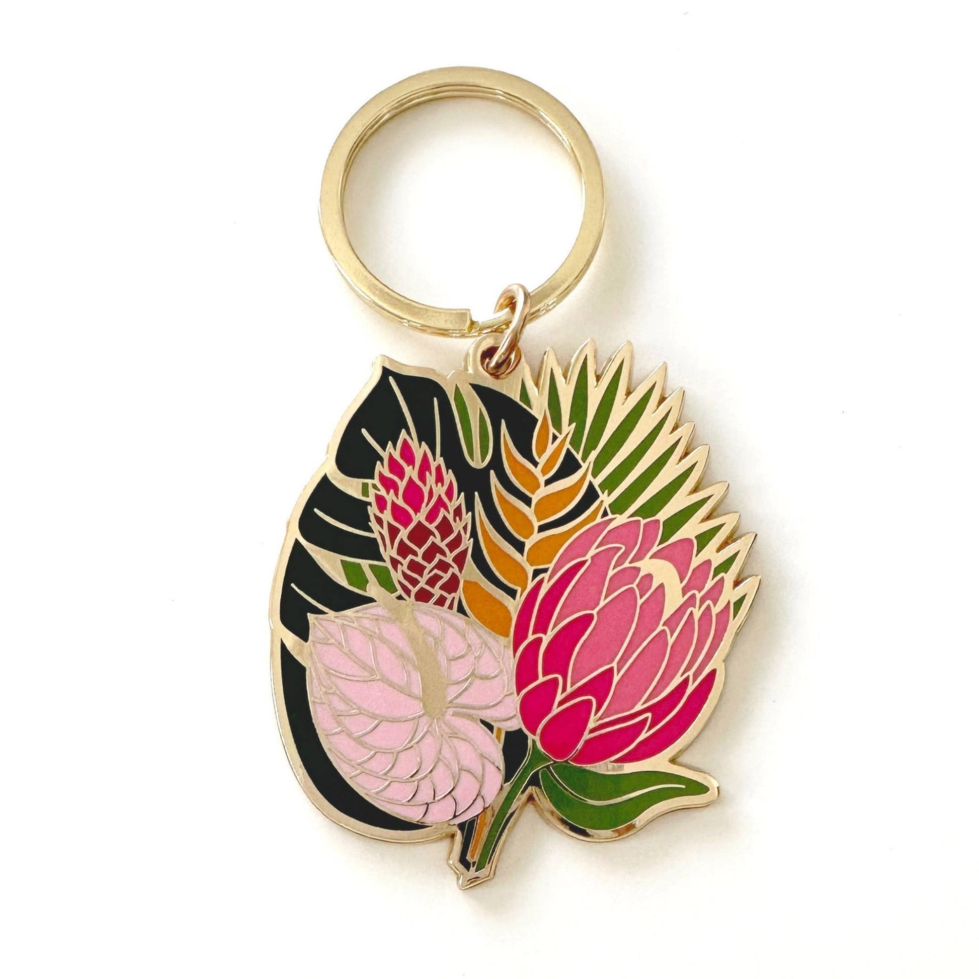 Celeste Tropical Bouquet Flower Keychain - The Plant Lady SF