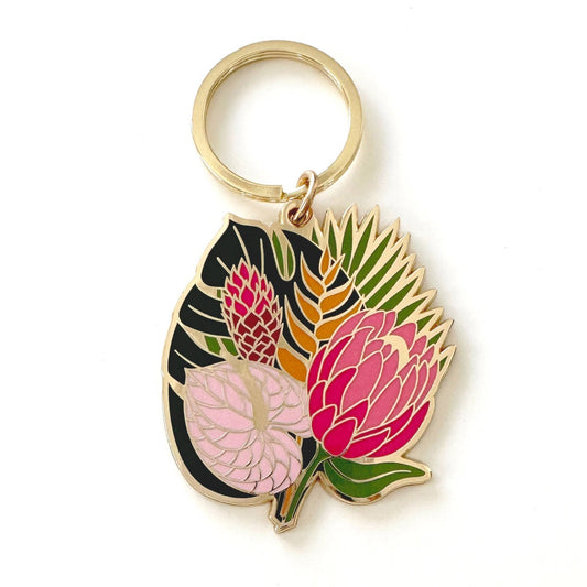 Celeste Tropical Bouquet Flower Keychain - The Plant Lady SF