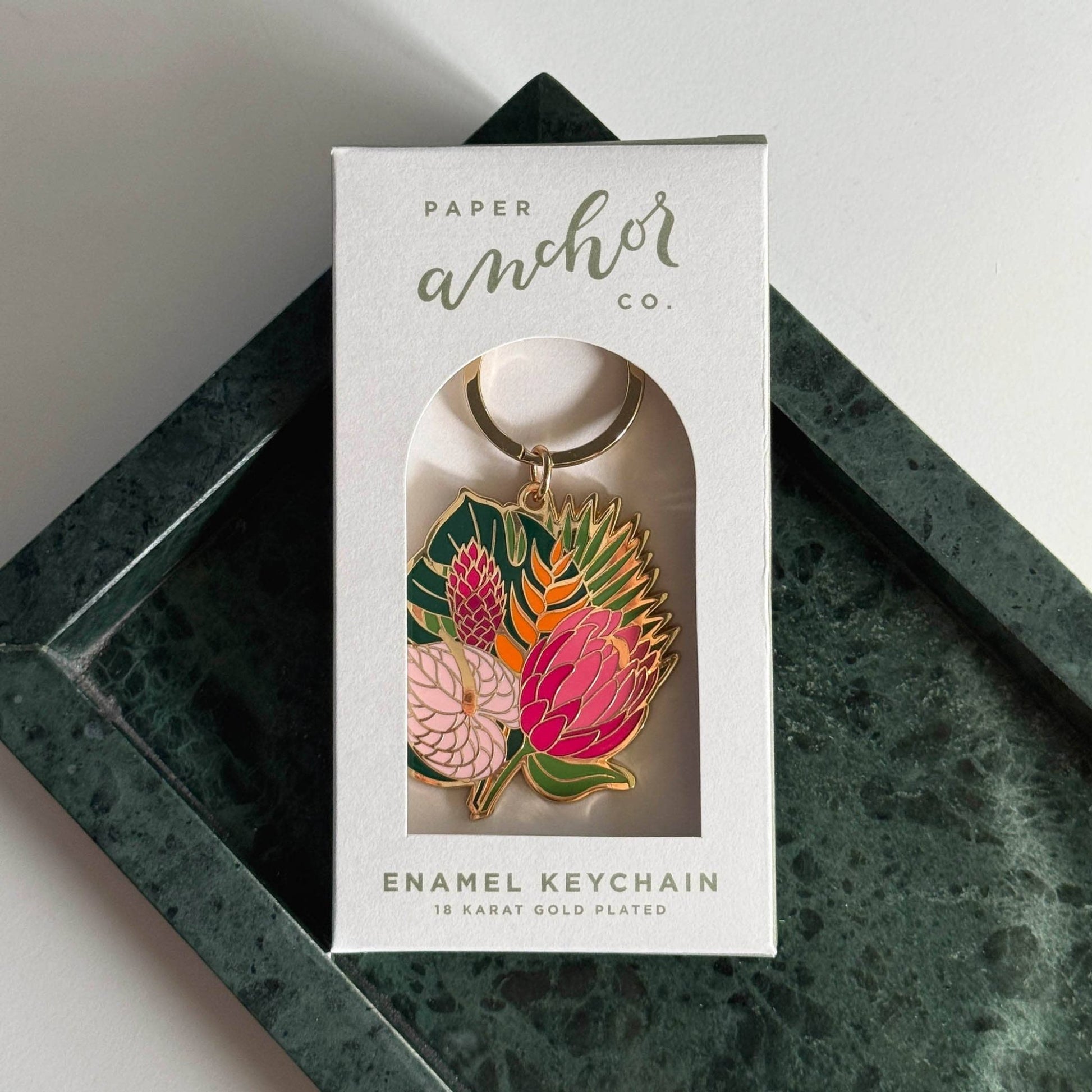 Celeste Tropical Bouquet Flower Keychain - The Plant Lady SF