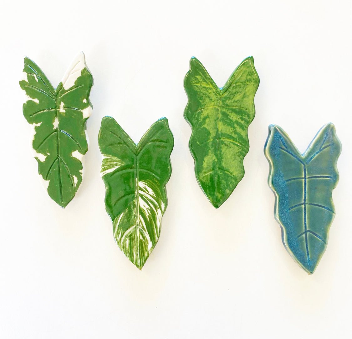 Ceramic Leaf Magnets - The Plant Lady SF