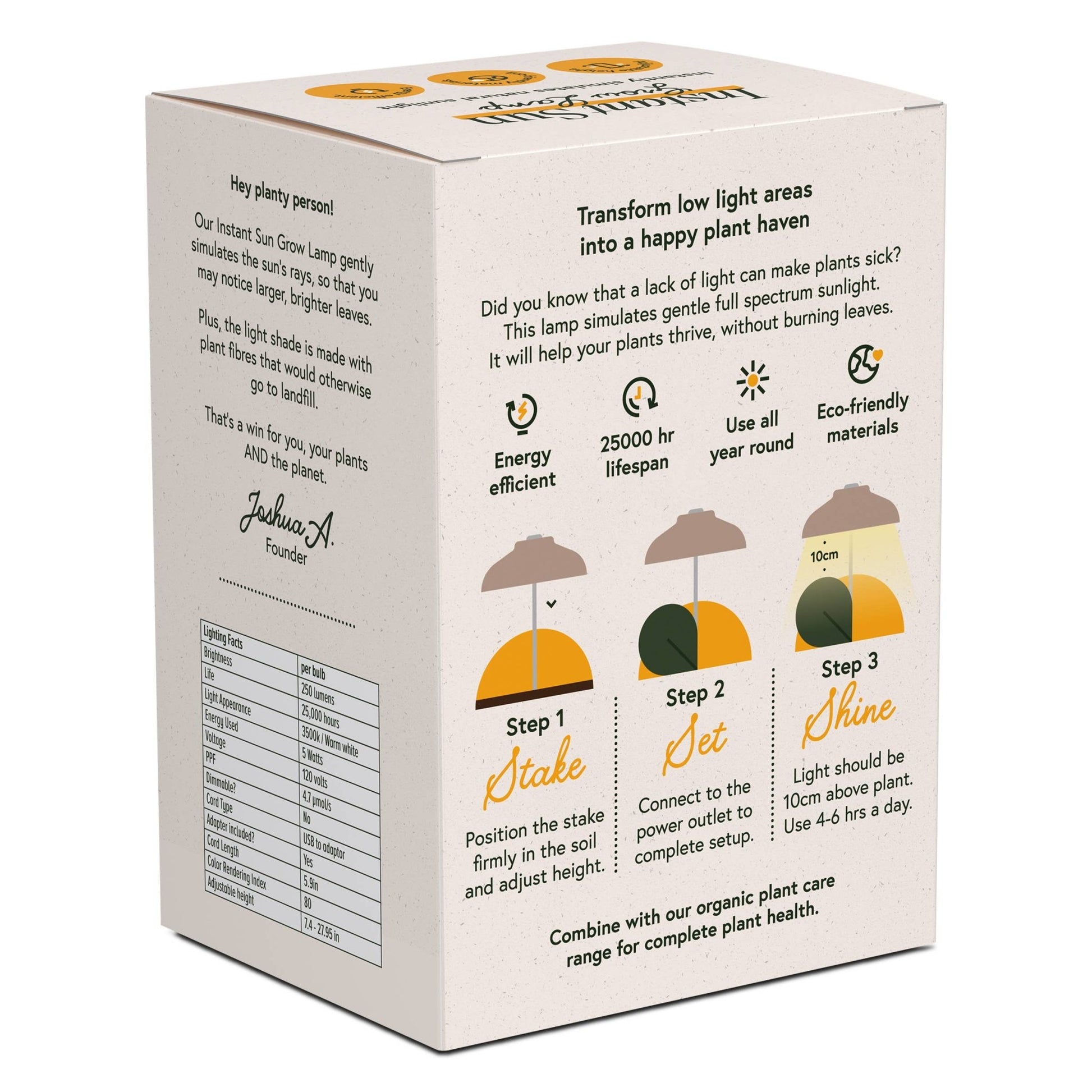 Instant Sun Extendable Grow Lamp - The Plant Lady SF