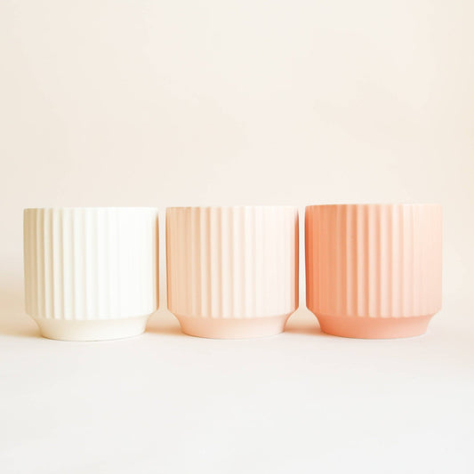 Monroe Planter | Vanilla 3” - The Plant Lady SF