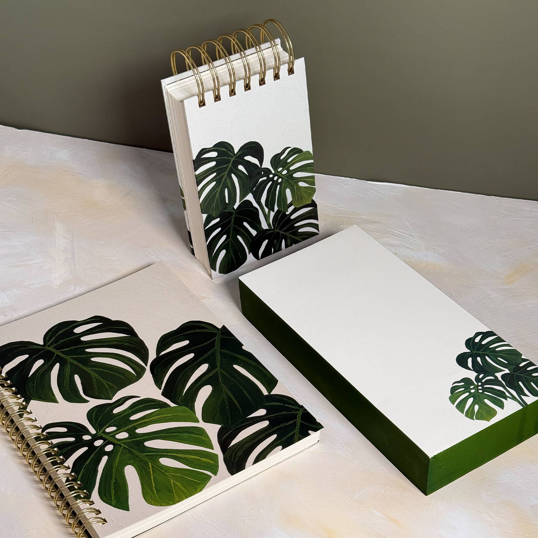 Monstera Chunky Spiral Notepad | Summer Gift + Garden Gift - The Plant Lady SF