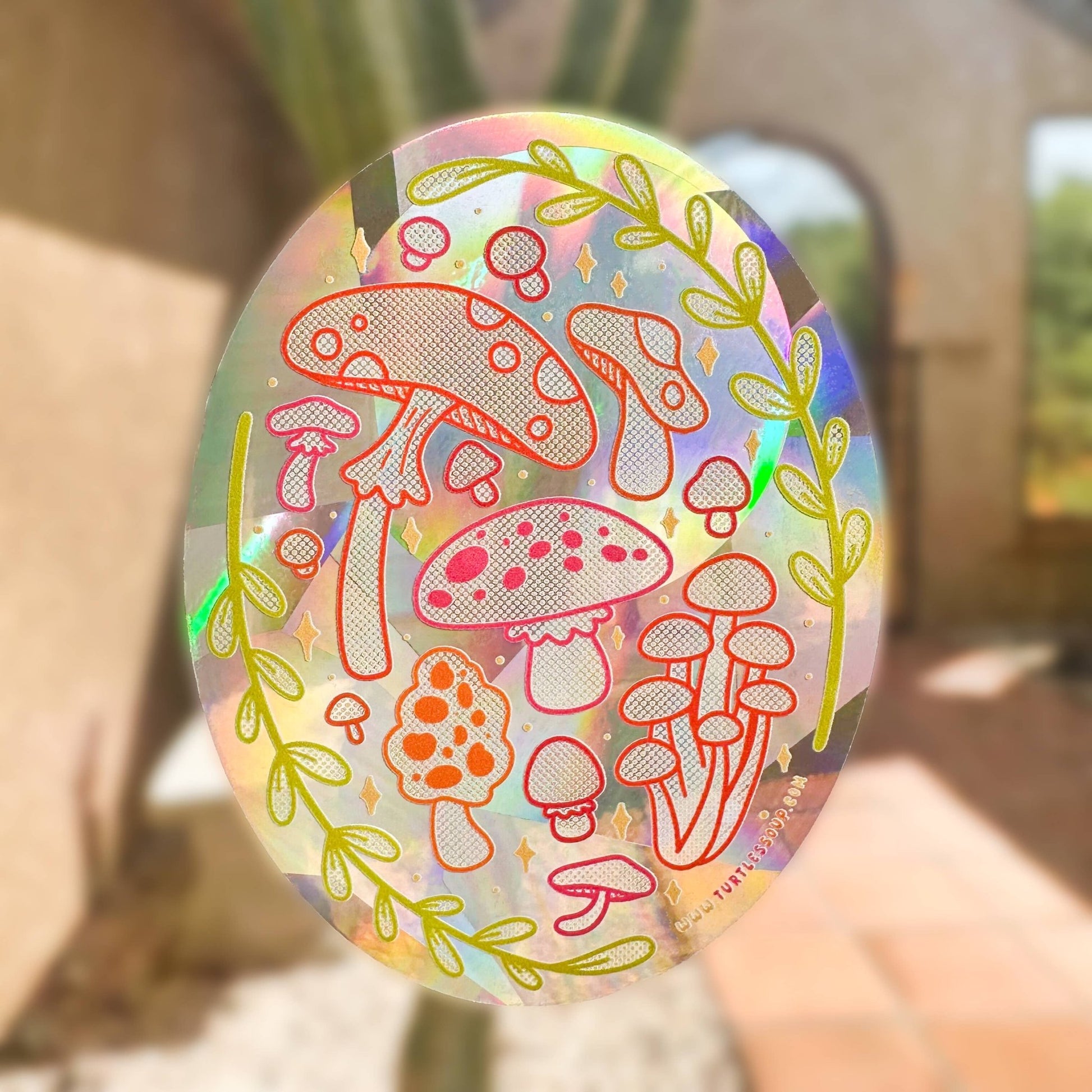 Mushrooms Suncatcher - The Plant Lady SF