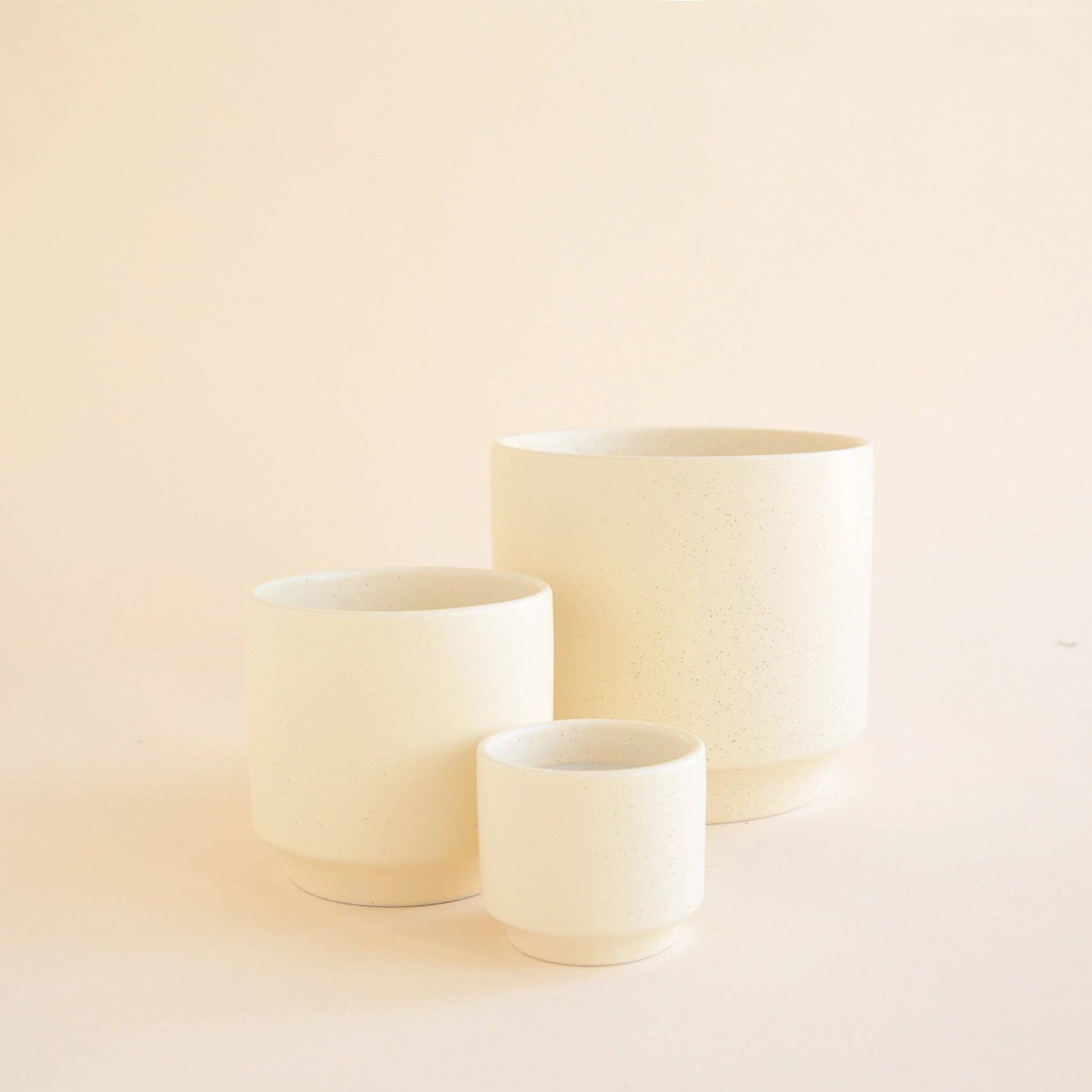 Parker Planter | Vintage White Speckle - The Plant Lady SF