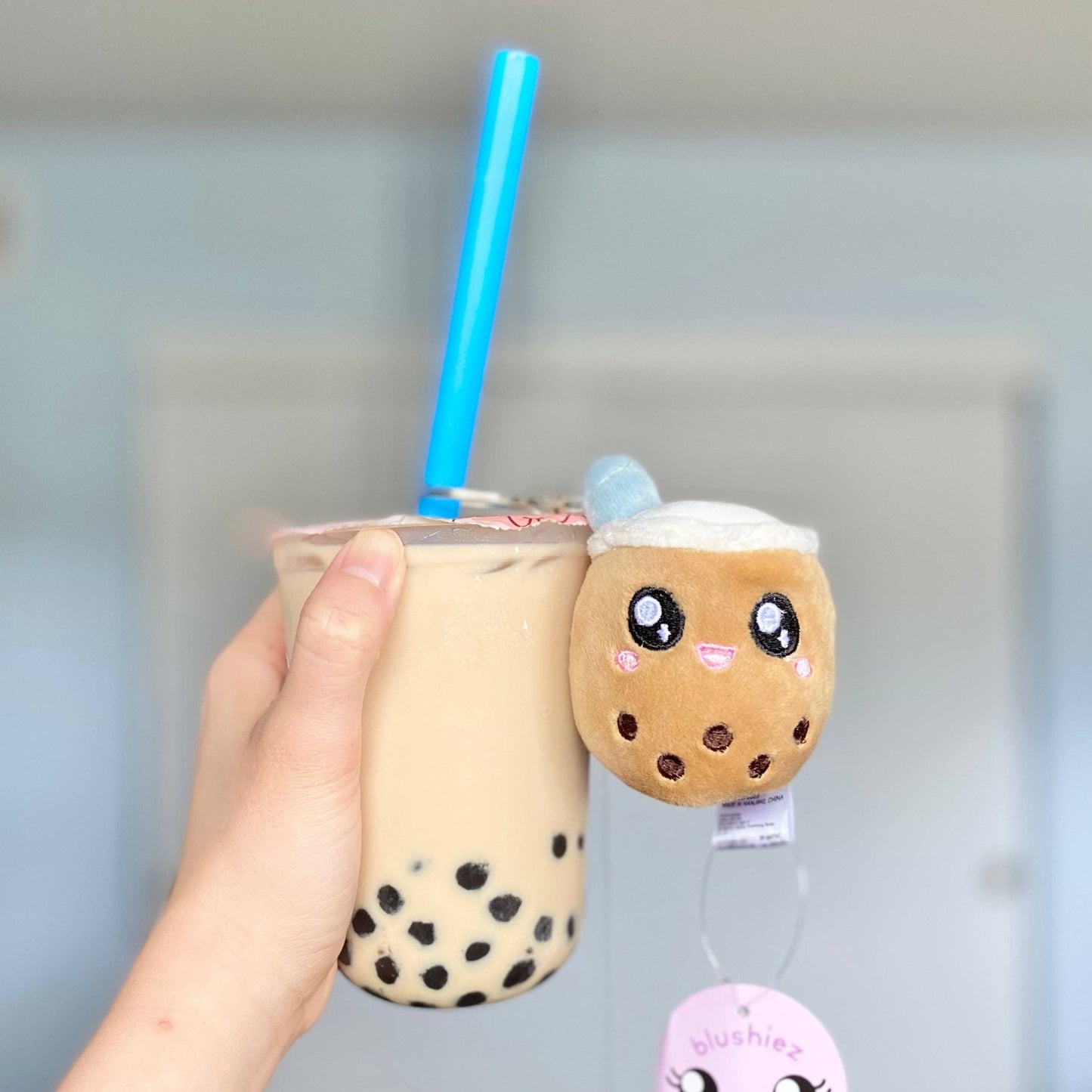 Plush Keychain Boba Milk Tea - The Plant Lady SF