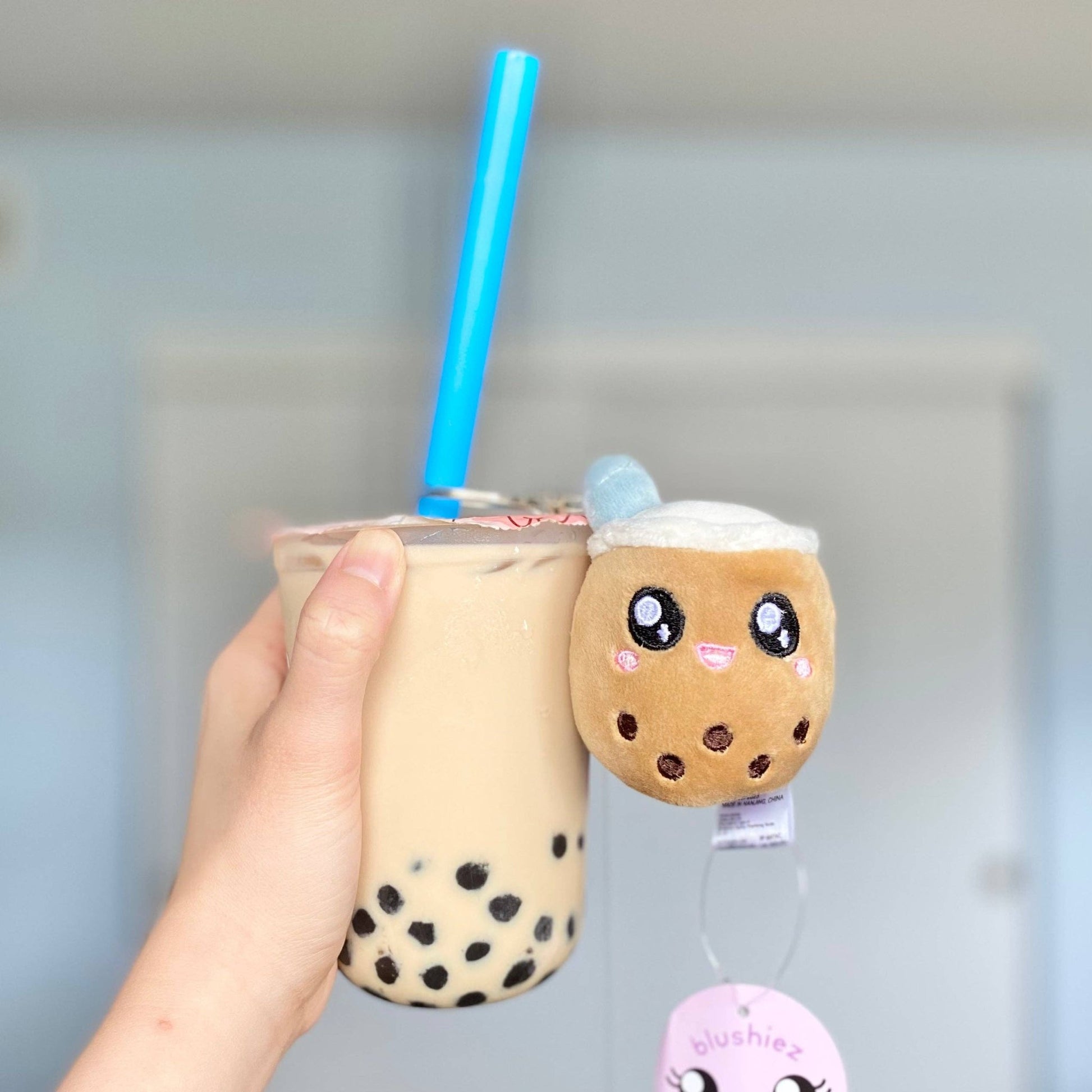Plush Keychain Boba Milk Tea - The Plant Lady SF