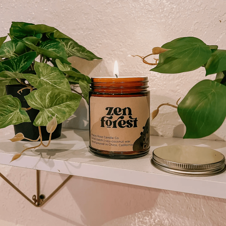 rose and hemp seed candle Poppy Rose Candles – The Plant Lady SF