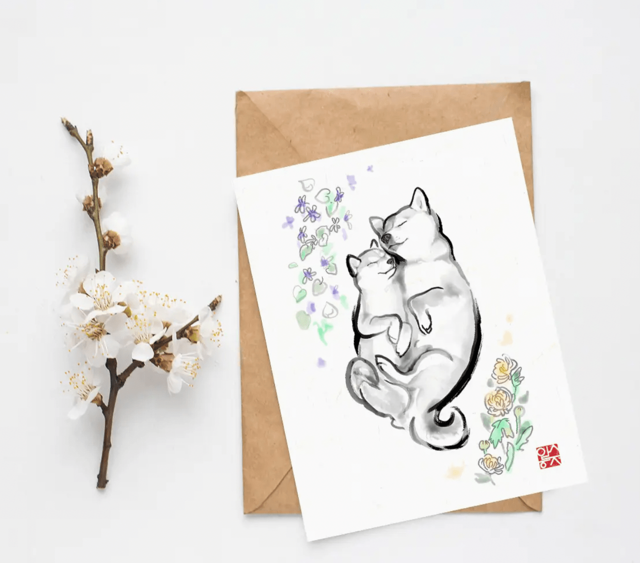 Rice & Ink Greeting Cards - The Plant Lady SF