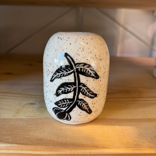 Speckled Bud Vase by Cylinder Ceramics - The Plant Lady SF
