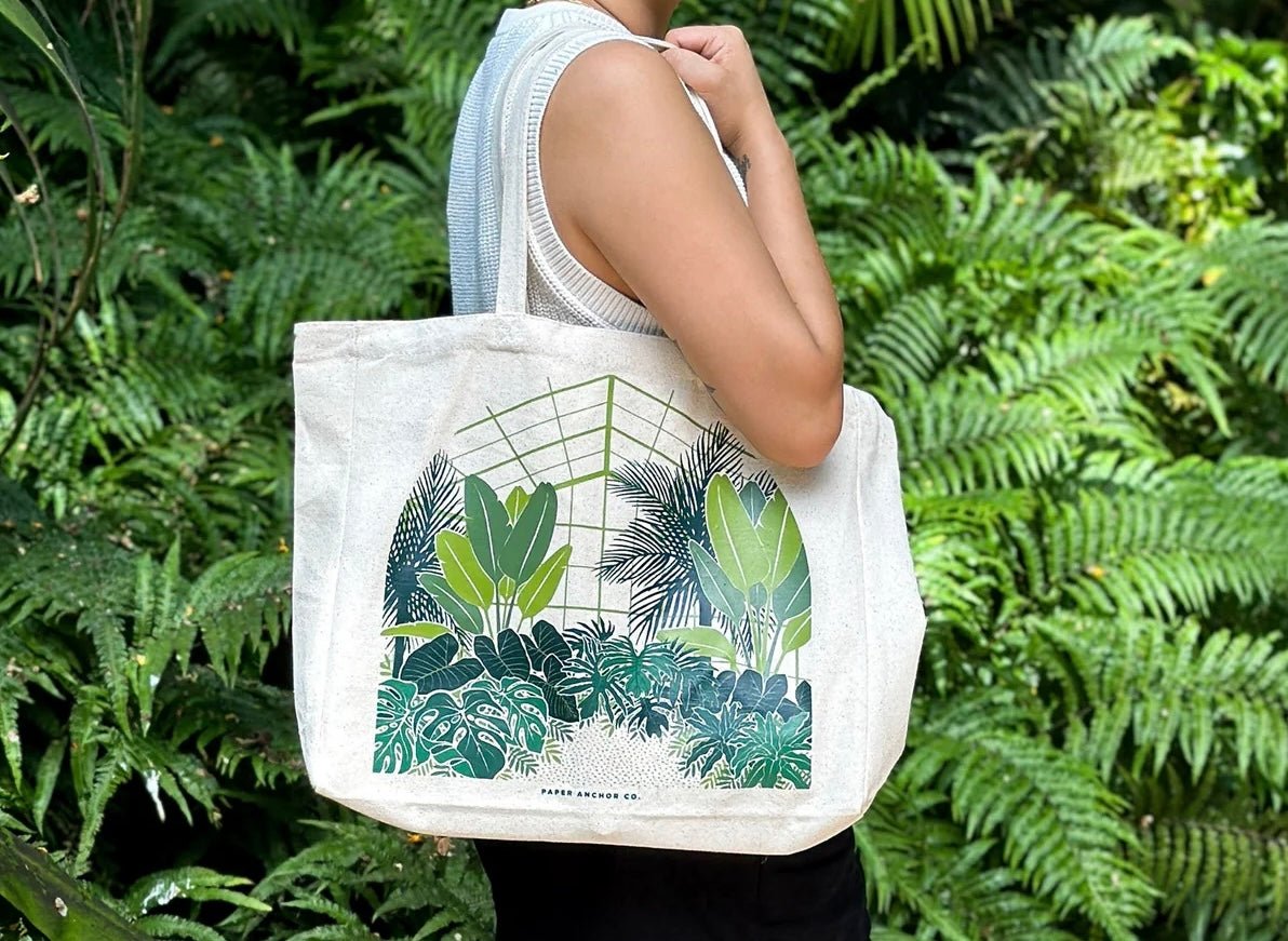 Tropical Conservatory Tote Bag - The Plant Lady SF