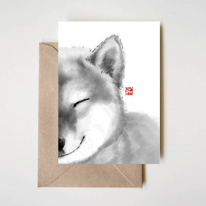 Smiling Shiba Greeting Card