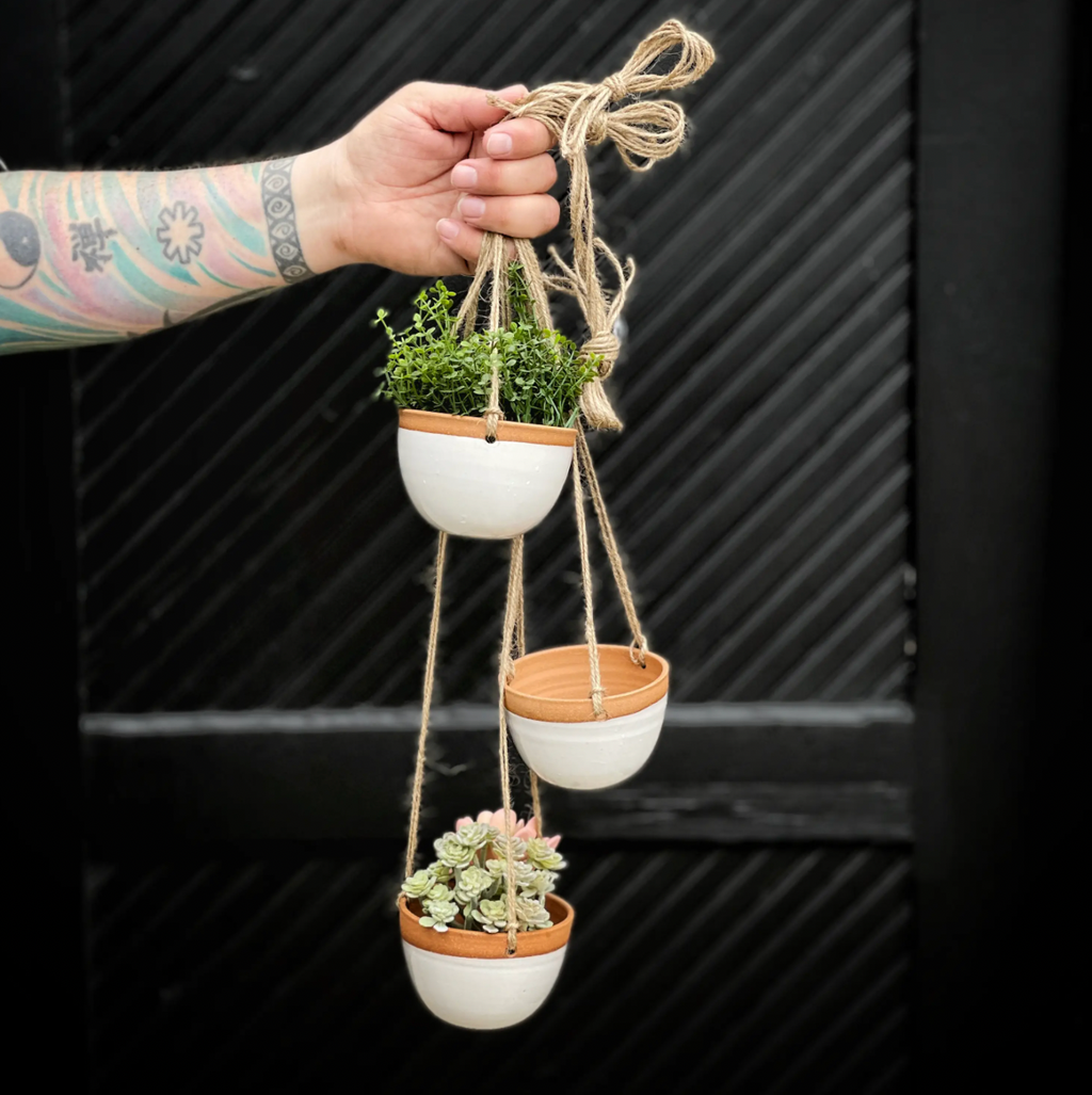 Hanging Planters by Gravesco Pottery