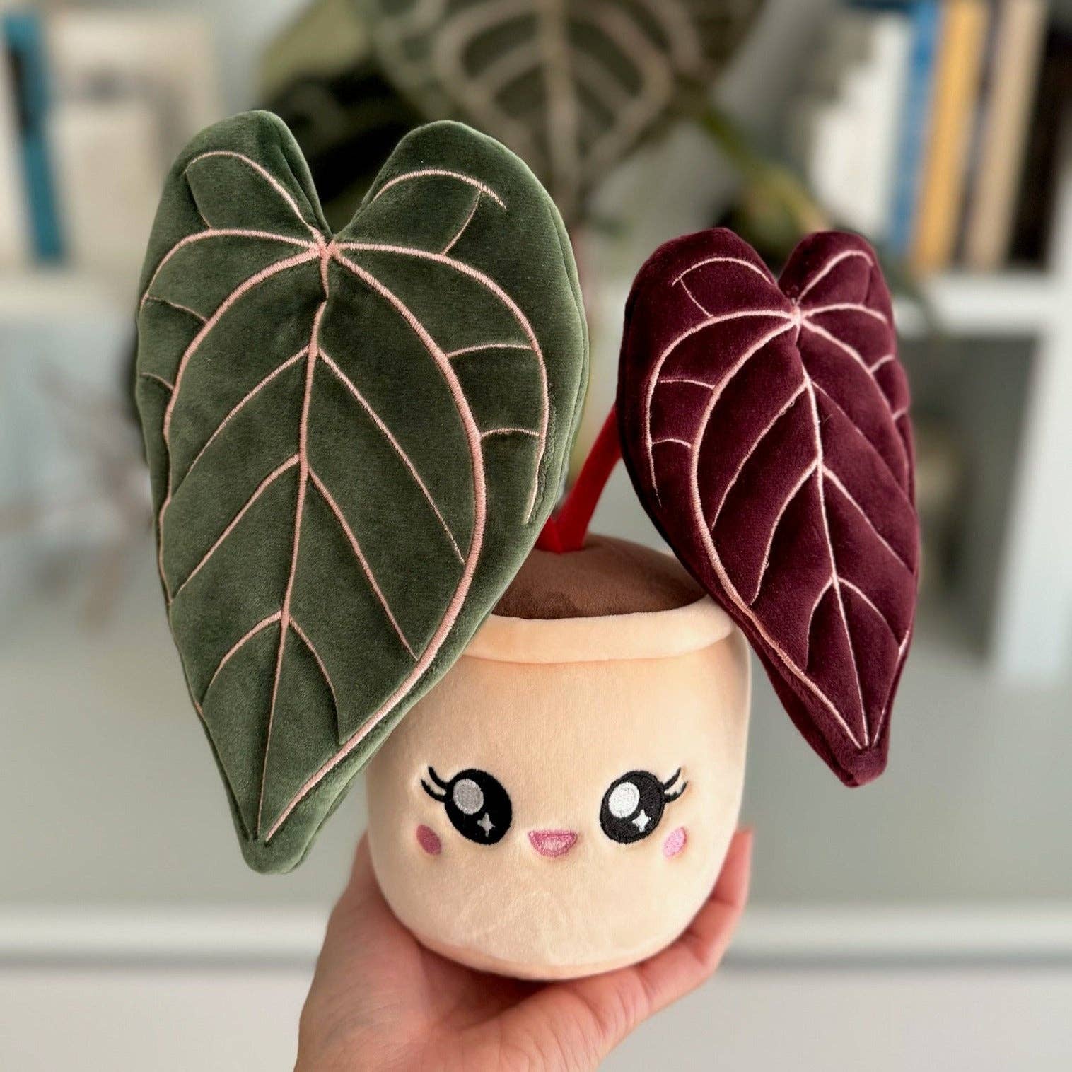 Anthurium Red Crystallinum Plushie by Blushiez – The Plant Lady SF