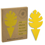 Load image into Gallery viewer, 30 Pcs Per Pack Monstera Leaf Yellow Sticky Traps for Gnats
