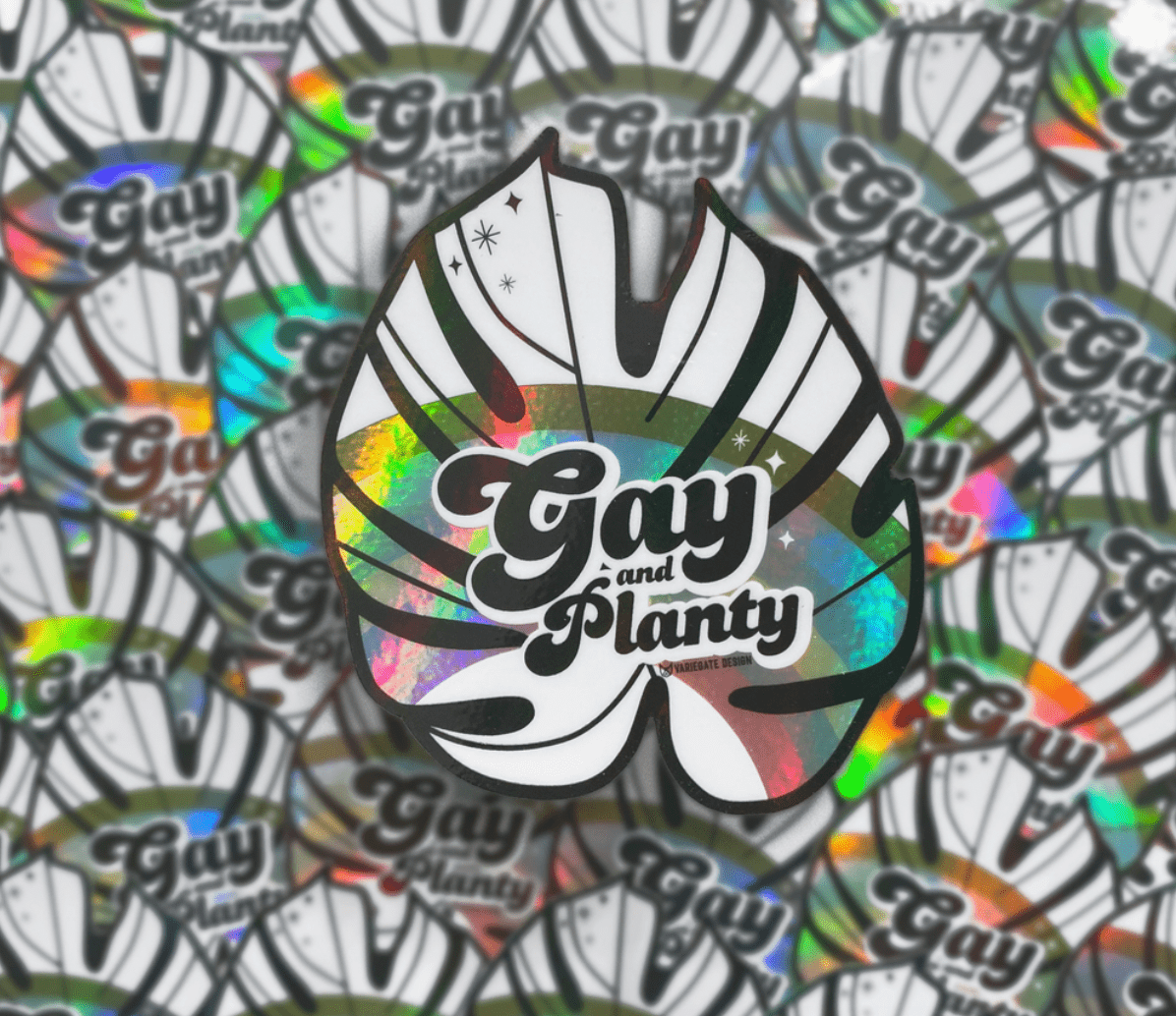 Gay & Planty sticker - The Plant Lady SF