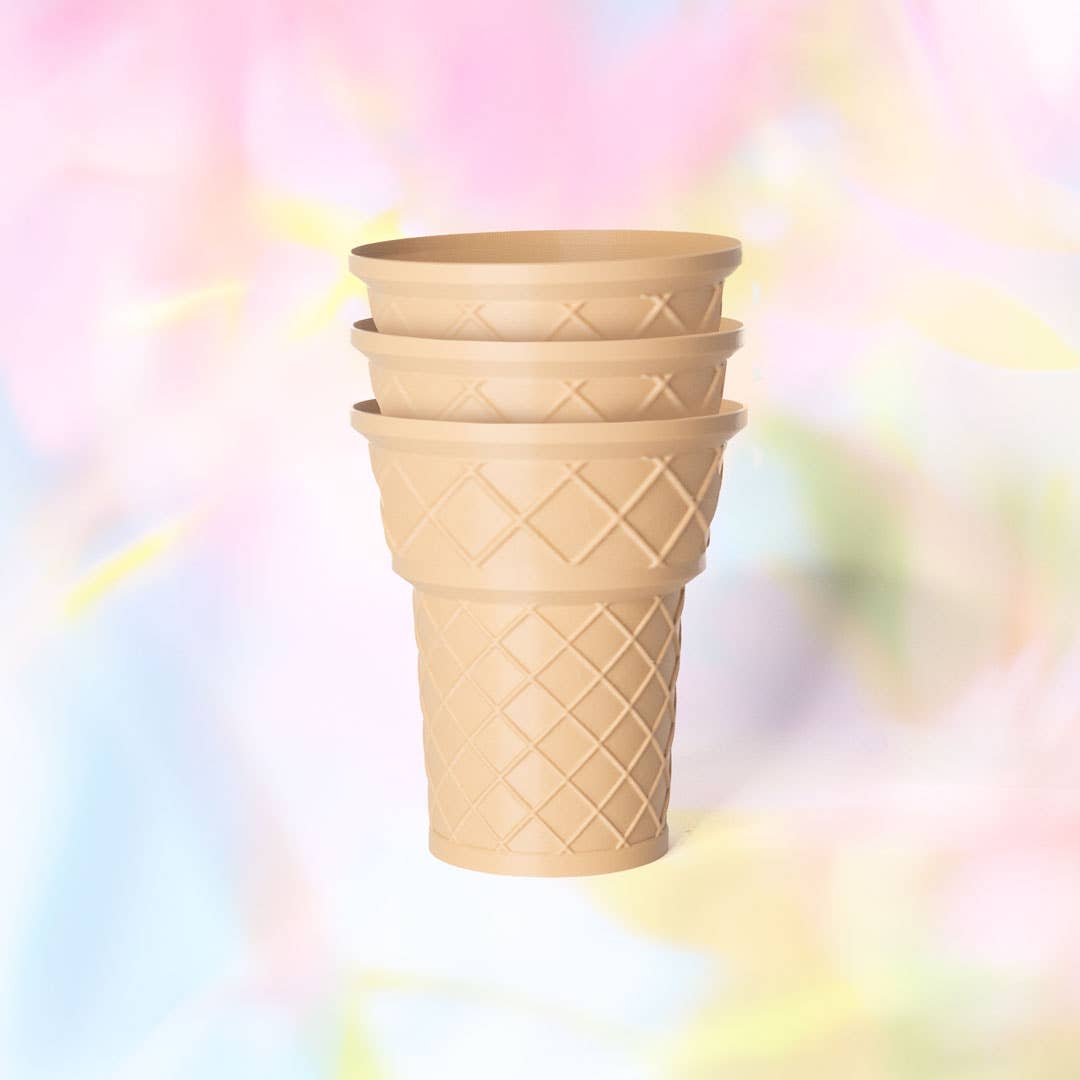 ice cream cone planter pot Ice Cream Cone Pot