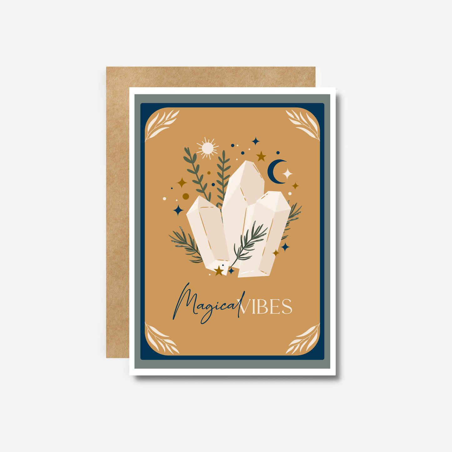 Magical Vibes Blank Greeting Card - The Plant Lady SF