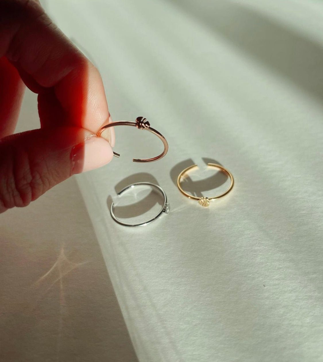 Tiny Monstera Deliciosa Plant Ring | Hypoallergenic - The Plant Lady SF