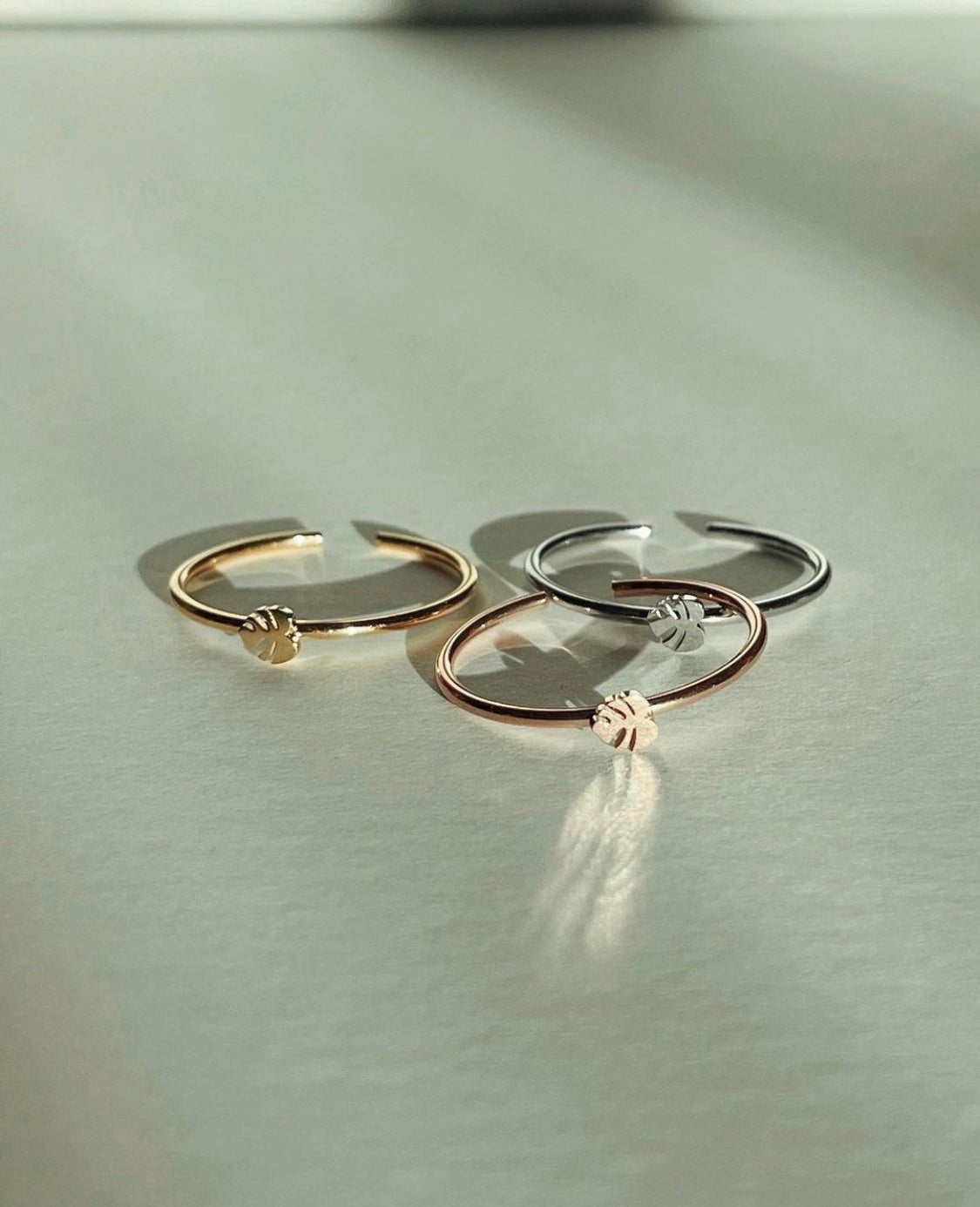 Tiny Monstera Deliciosa Plant Ring | Hypoallergenic - The Plant Lady SF